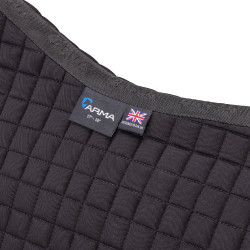 Sottosella da salto in cotone Deluxe Shires Arma Nero