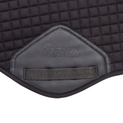 Sottosella da salto in cotone Deluxe Shires Arma Nero