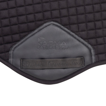 Sottosella da salto in cotone Deluxe Shires Arma Nero