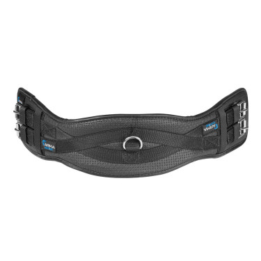 Sottopancia da dressage elastico anti-sfregamento Shires Arma Nero