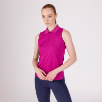 Polo tecnico senza maniche React Shires Aubrion Fucsia Rosa