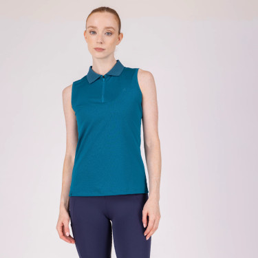 Polo tecnica senza maniche equitazione Aubrion React
