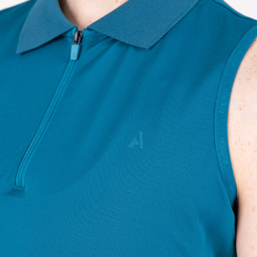 Polo tecnica senza maniche equitazione Aubrion React