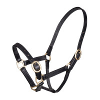 Capezzina in cuoio regolabile Shires Velociti Gara Nero