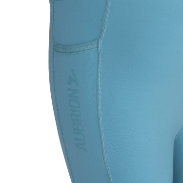 Leggings da equitazione React Non-Stop giovane cavaliere Shires Aubrion Nocciola Marrone