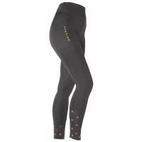 Leggings da equitazione invernali da ragazza Shires Aubrion Nero corvino