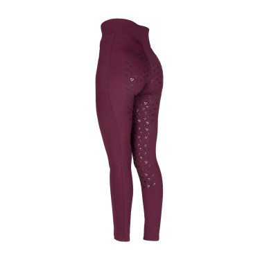 Leggings da equitazione Eltar giovane cavaliere Shires Aubrion Ciliegia nera Nero