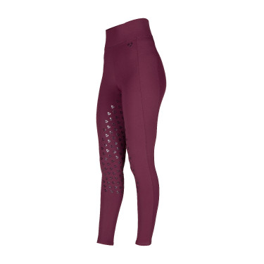 Leggings da equitazione Eltar giovane cavaliere Shires Aubrion Ciliegia nera Nero