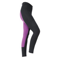 Jodhpurs bicolore da donna Shires Wessex Nero / viola