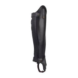 Mini-chaps sintetici da adulto Shires Moretta Nero