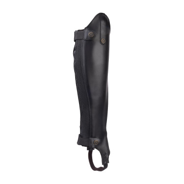 Mini-chaps sintetici da adulto Shires Moretta Nero