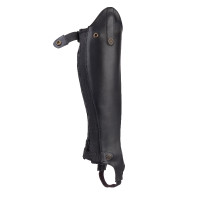 Mini-chaps sintetici da adulto Shires Moretta Nero