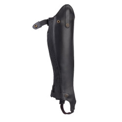 Mini-chaps sintetici da adulto Shires Moretta Nero