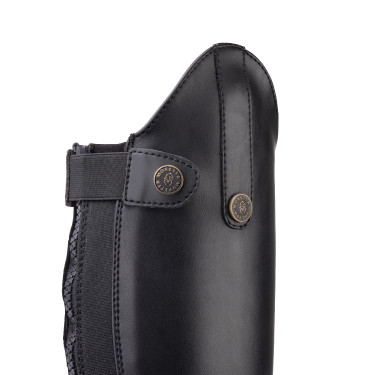 Mini-chaps sintetici da adulto Shires Moretta Nero