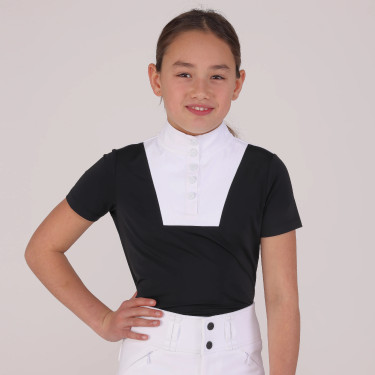 Camicia da concorso Optima MX giovane cavaliere Shires Aubrion Nero