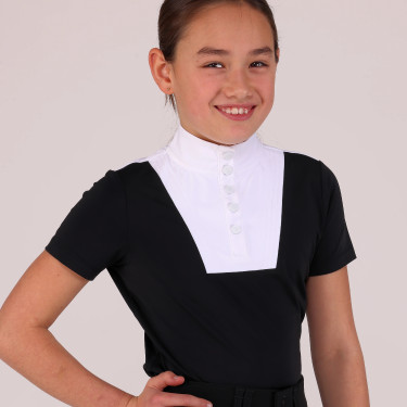 Camicia da concorso equitazione junior Shires Aubrion