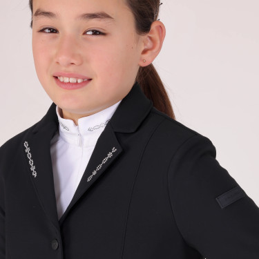 Giacca concorso equitazione junior Shires Aubrion