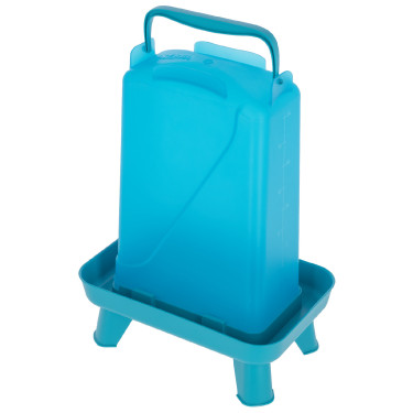 Abbeveratoio in plastica su piedistallo Abbeveratoio in plastica su piedistallo