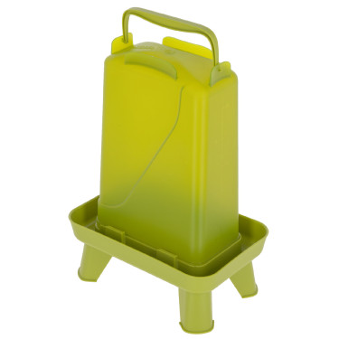 Abbeveratoio in plastica su piedistallo Abbeveratoio in plastica su piedistallo