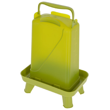 Abbeveratoio in plastica su piedistallo Abbeveratoio in plastica su piedistallo