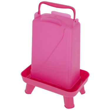Abbeveratoio in plastica su piedistallo Abbeveratoio in plastica su piedistallo