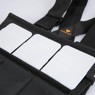 Set di pettorali per bambini Shires Aubrion Nero