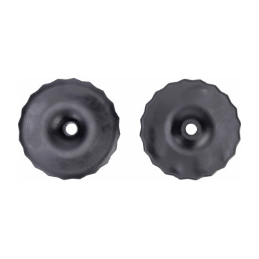 Rondelle para-morso equitazione in silicone Shires