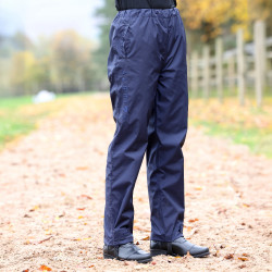 Pantaloni impermeabili unisex Shires Aubrion Core Marina Blu marino