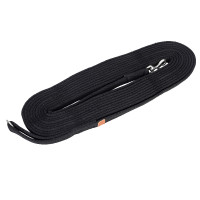 Guinzaglio extra lungo in fettuccia imbottita Shires Digby & Fox Nero