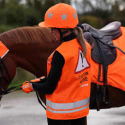 Gilet alta visibilità equitazione Shires Equi-Flector