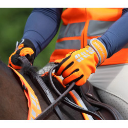 Guanti da equitazione hi-vis Shires Equi-Flector | Equi-Clic