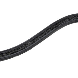 Frontalino equitazione nero con strass Shires Velociti