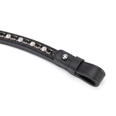 Frontalino equitazione nero con strass Shires Velociti Frontalino equitazione nero con strass Shires Velociti