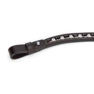 Fronziera nera con strass Shires Velociti Gara Marrone