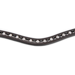 Fronziera nera con strass Shires Velociti Gara Marrone