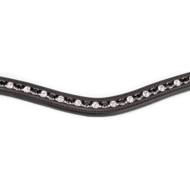 Fronziera nera con strass Shires Velociti Gara Marrone