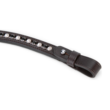 Fronziera nera con strass Shires Velociti Gara Marrone