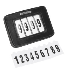 Porta-numero da sella x4 Shires Velociti Nero