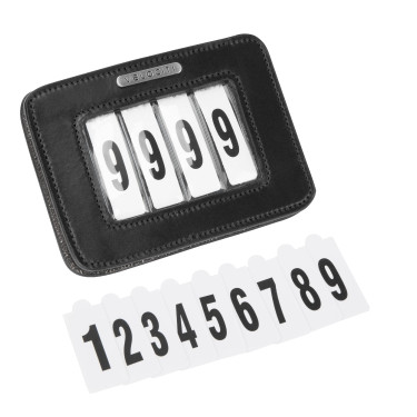 Porta-numero da sella x4 Shires Velociti Nero