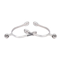 Speroni a rotella con pallina Shires Acciaio inox Argento
