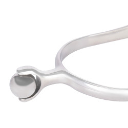 Speroni a rotella con pallina Shires Acciaio inox Argento