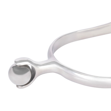 Speroni a rotella con pallina Shires Acciaio inox Argento
