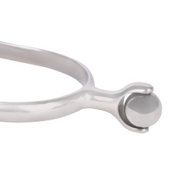 Speroni a rotella con pallina Shires Acciaio inox Argento