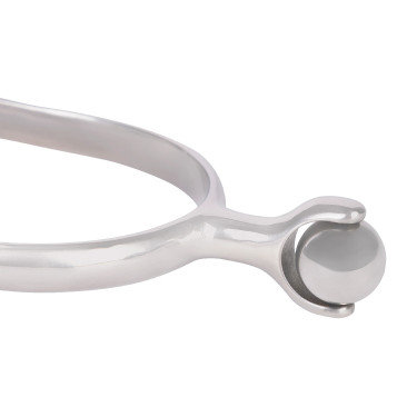 Speroni a rotella con pallina Shires Acciaio inox Argento