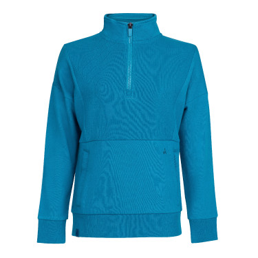 Maglia con zip a un quarto React per giovane cavaliere Shires Aubrion Martin pescatore Blu Maglia con zip a un quarto React per giovane cavaliere Shires Aubrion Martin pescatore Blu