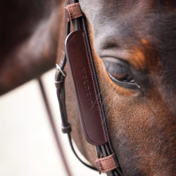 Paraocchi in pelle Shires Velociti Gara Marrone