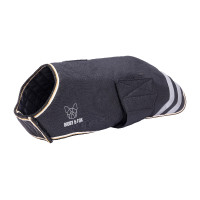 Cappotto impermeabile per cani Shires Digby & Fox Nero