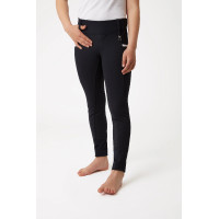 Leggings a vita alta in silicone Lucinda per bambini Horze Blu navy scuro