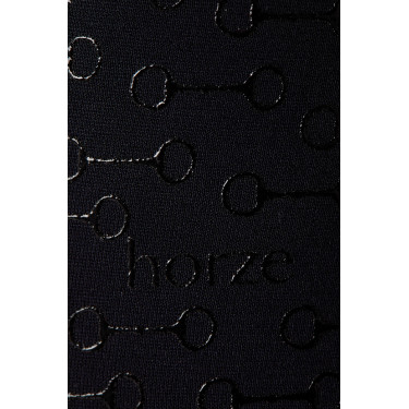 Leggings a vita alta in silicone Lucinda per bambini Horze Blu navy scuro
