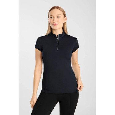 Maglia equitazione donna Horze Mina con mezza zip
